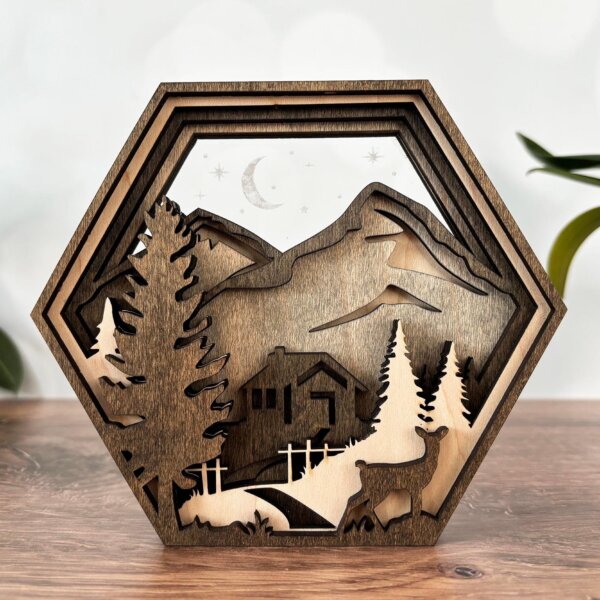 Cabin hexagon box