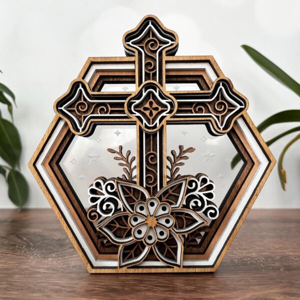 Cross hexagon box