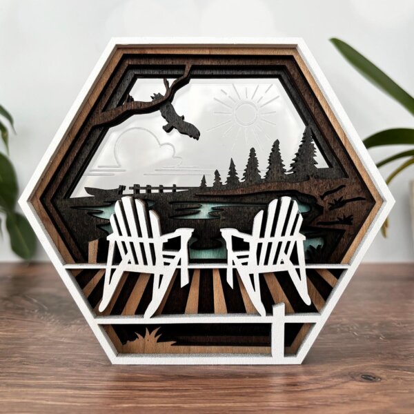 Deck chairs hexagon box