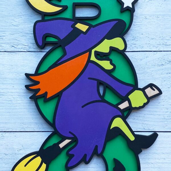 Layered Halloween wall hanger